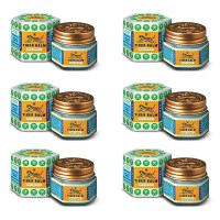 Tiger Balm White Ointment | 9ml each | Pack of 6 | Ayurvedic Pain Relief Balm | for Fast Effective Relief from Headache, Stuffy Nose, Nasal Congestion | Combo Pack