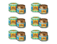 Tiger Balm White Ointment | 9ml each | Pack of 6 | Ayurvedic Pain Relief Balm | for Fast Effective Relief from Headache, Stuffy Nose, Nasal Congestion | Combo Pack