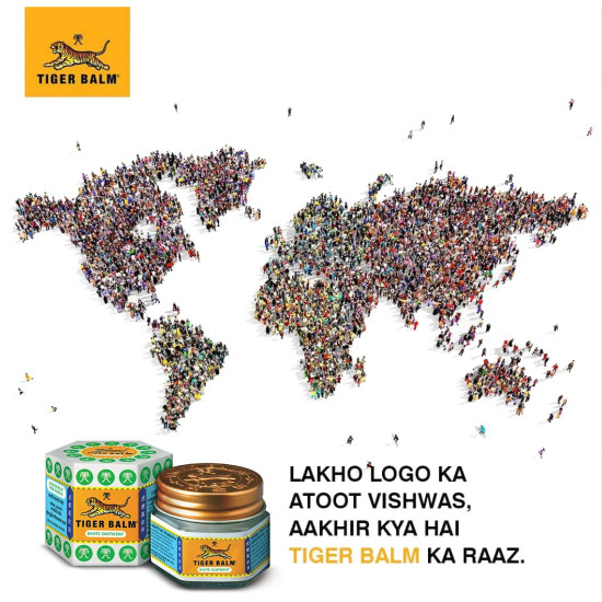 Tiger Balm White Ointment | 9ml each | Pack of 6 | Ayurvedic Pain Relief Balm | for Fast Effective Relief from Headache, Stuffy Nose, Nasal Congestion | Combo Pack