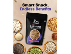 True Elements 7 in 1 Super Seeds & Nut Mix 125g - Pumpkin, Watermelon, Sunflower, Flax, Sesame, Chia Seeds & Soynuts | Mixed Seeds for Eating | Roasted Nuts | Healthy Snacks