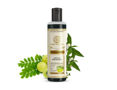 Khadi Natural Amla & Bhringraj Hair Cleanser(Shampoo) | Hair Cleanser with Natural Ingredients | Anti-Dandruff Shampoo | Anti-Hair Fall Shampoo | Shampoo for Nourishing Hair | Suitable for All Hair Types | 210ml