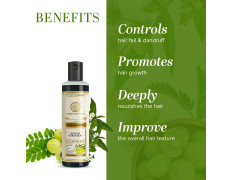 Khadi Natural Amla & Bhringraj Hair Cleanser(Shampoo) | Hair Cleanser with Natural Ingredients | Anti-Dandruff Shampoo | Anti-Hair Fall Shampoo | Shampoo for Nourishing Hair | Suitable for All Hair Types | 210ml