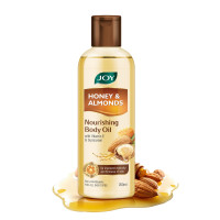 Joy Honey & Almonds Body Oil – After-Bath Daily-Use Badam Massage Oil with Vitamin E & Sunscreen | Full-Body Relaxation, Dry-Skin & Winter Moisture | 200 ml
