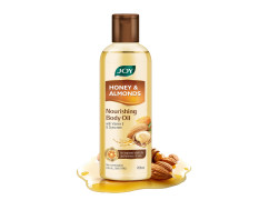 Joy Honey & Almonds Body Oil – After-Bath Daily-Use Badam Massage Oil with Vitamin E & Sunscreen | Full-Body Relaxation, Dry-Skin & Winter Moisture | 200 ml