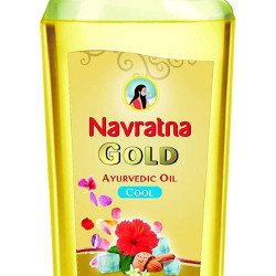 Navratna Gold Ayurvedic Oil - Non Sticky & Non Greasy | Mild Fragrance | 200ml