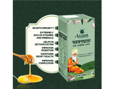 Axiom Royal Ayurvedic Chyawanprash - 1Kg | Enriched with Desi Ghee (A2 Ghee), Kashmiri Saffron with 40+ Ayurvedic Herbs | For all Seasons & Age Groups | Helps Build Strength & Stamina Health