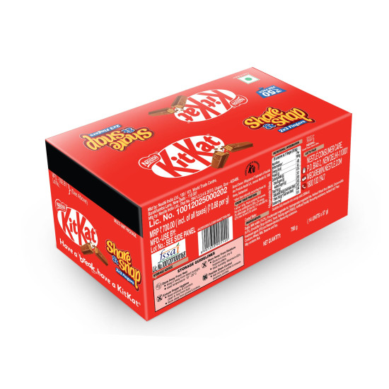 Nestle-KitKat Share & Snap 2×3 Fingers, 57g each, (Pack of 14)