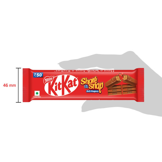 Nestle-KitKat Share & Snap 2×3 Fingers, 57g each, (Pack of 14)