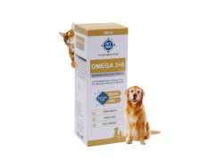 PET360 Omega 3+6 Concentrated Salmon Fish Oil for Dogs & Cats with Vitamins & Minerals | Shinier Coat, Itch & Allergy Control | Improves Skin & Hair Health | Nutritional Supplement for Pets - 200 ml