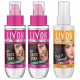 Livon Serum, 100ml (Pack of 2) and Livon Hair Straightening Serum for Straighter Hair Upto 12 Hours & 5X Less Breakage, With Heat Activa