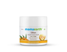 Mamaearth Ubtan Night Sleep Face Mask, Night Cream Gel with Turmeric & Niacinamide for Glowing Skin – 100 g