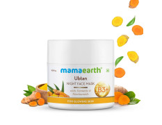 Mamaearth Ubtan Night Sleep Face Mask, Night Cream Gel with Turmeric & Niacinamide for Glowing Skin – 100 g