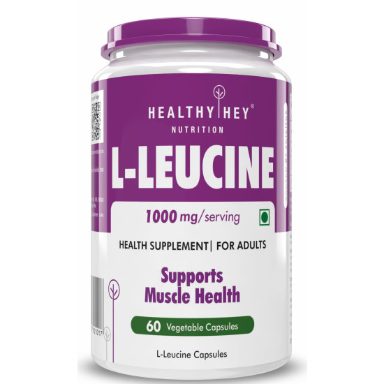 HealthyHey Nutrition L-Leucine 60 Capsules