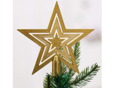 TIED RIBBONS Christmas Tree Topper Star Golden for Tree Decorations - Xmas Tree Decoration - Christmas Decorations Items for Home