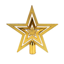 TIED RIBBONS Christmas Tree Topper Star Golden for Tree Decorations - Xmas Tree Decoration - Christmas Decorations Items for Home
