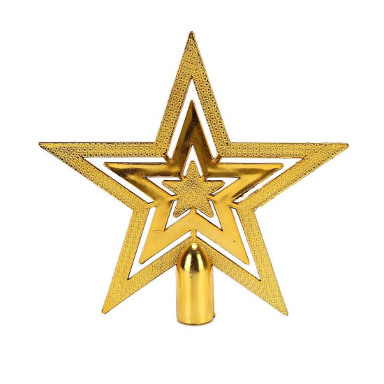 TIED RIBBONS Christmas Tree Topper Star Golden for Tree Decorations - Xmas Tree Decoration - Christmas Decorations Items for Home