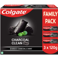 Colgate Charcoal Clean Toothpaste 360 gm Box - Deep Cleaning & Fresh Breath
