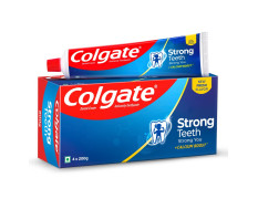 Colgate Strong Teeth, 800g (Combo Pack, 200g*4), India’s No: 1 Toothpaste Brand, Calcium-boost for 2X Stronger Teeth, Prevents cavities, Whitens Teeth, Freshens Breath