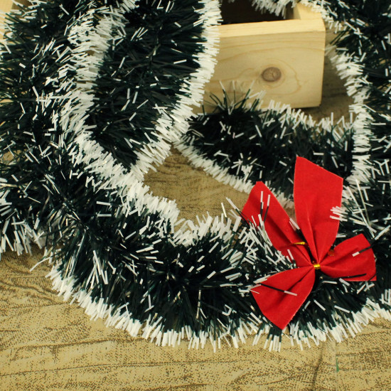 TIED RIBBONS Set of 3 Christmas Wreaths for Decoration Front Door Tree Wall Hanging Ornaments Artificial Pine Garland Xmas Decor - Christmas Decorations Items for Home