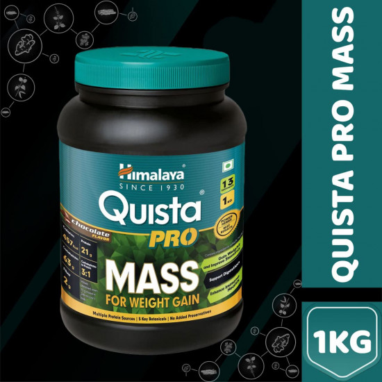 Himalaya Quista Pro MASS For Weight Gain - 1kg (Chocolate)
