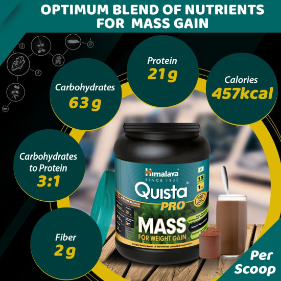 Himalaya Quista Pro MASS For Weight Gain - 1kg (Chocolate)