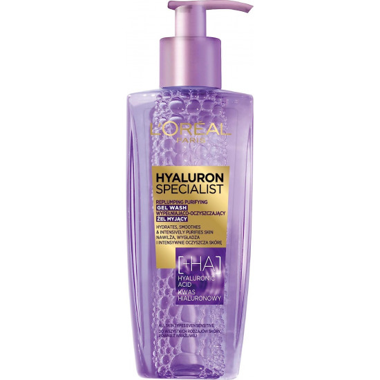 L'Oreal Paris Hyaluron Expert Replumping Face Wash with Hyaluronic Acid, 200ml