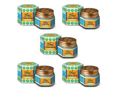 Tiger Balm White Ointment | 21ml each | Pack of 5 | Ayurvedic Pain Relief Balm | for Fast Effective Relief from Headache, Stuffy Nose, Nasal Congestion | Combo Pack