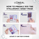 L'Oréal Paris Revitalift Serum Sheet Face Mask, Fresh Mix, With Hyaluronic Acid + Natural Algae, 33g