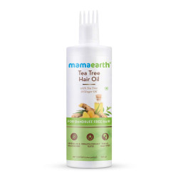 Mamaearth Tea Tree Anti Dandruff Hair Oil - 250ml | Dandruff-Free Hair