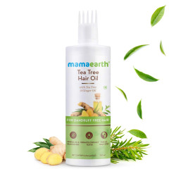 Mamaearth Tea Tree Anti Dandruff Hair Oil - 250ml | Dandruff-Free Hair