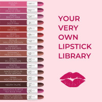 Just Herbs Ayurvedic Creamy Matte Micro Mini Lipstick Kit Lip Hydrating & Moisturizing, Lipsticks for Women Suitable All Indian Tones (Pack of 16)