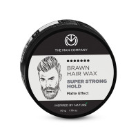 The Man Company Brawn Extra Stronghold Hair Wax for Man | Stylish Pomade Matte Finish | Hair Volumizer | Non - Sticky - 50gm