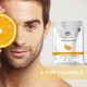 The Man Company Vitamin C Sheet Mask with Hyaluronic Acid & Lemon | Boosts Collagen, Brightening | Improves Skin Tone, Deep Cleanses & Removes Excess Oil - 25ml