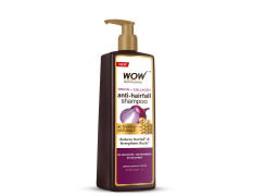 WOW Skin Science Onion + Collagen Anti-Hairfall Shampoo| Controls Hair fall | Helps Strengthen Hair | No Sulphate No Paraben | For Men & Women - 1ltr