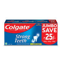 Colgate Strong Teeth Anticavity Toothpaste with Amino Shakti - 500gm Saver Pack & Gentle Enamel Ultra Soft Toothbrush - 4 Pcs (Buy 2 Get 2 Free) Colgate Strong Teeth Anticavity Toothpaste with Amino Shakti - 500gm Saver Pack & Gentle Enamel Ultra Soft Toothbrush - 4 Pcs (Buy 2 Get 2 Free)