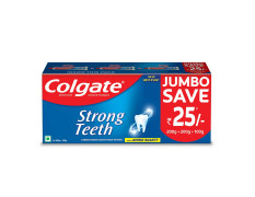 Colgate Strong Teeth Anticavity Toothpaste with Amino Shakti - 500gm Saver Pack & Gentle Enamel Ultra Soft Toothbrush - 4 Pcs (Buy 2 Get 2 Free)