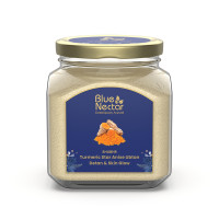 Blue Nectar Turmeric Ubtan Face Pack Powder | Tan Removal Face Pack for Glowing Skin for Women & Men | Multani Mitti with Ayurvedic Herbs for Skin Brightening (9 Herbs, 115 g)