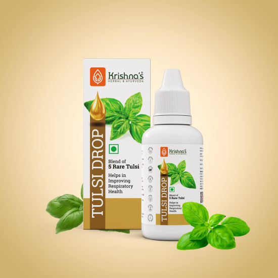 Krishna's Tulsi Drops 30 ml of 5 Rare Tulsi Drop for Natural Immunity Boosting | Nimbu Tulsi, Daulal Tulsi, No Preservatives | Tulsi Drops for immunity | Panch Tulsi Drop Krishna's Tulsi Drops 30 ml of 5 Rare Tulsi Drop for Natural Immunity Boosting | Nimbu Tulsi, Daulal Tulsi, No Preservatives | Tulsi Drops for immunity | Panch Tulsi Drop