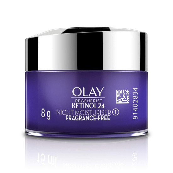 Olay Retinol Night Cream- Mini |with Retinol & Niacinamide |Wake up to plump and bouncy skin from Day 1 |Suitable for Normal, Dry, Oily & Combination skin |8 gm