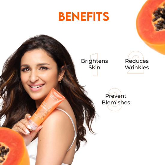 Jovees Herbal Papaya Face Wash For Women/Men | Brightening and Glowing Skin | Removes Pigmentation and Dark Spots | For All Skin Types 120ML