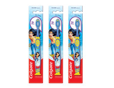 Colgate Kids Wonder Woman Extra- Soft Toothbrush (5+ Years) - 1 Pc (Pack Of 3), Manual, Blue