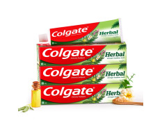 Colgate Herbal Toothpaste, 600g (200g x 3), With Goodness of Natural Ingredients for Healthy Teeth, Anticavity, strong teeth