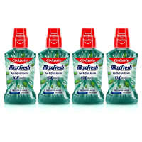 Colgate Maxfresh Plax Antibacterial Mouthwash, 99% Germ Removal, 24/7 Fresh Breath - 1000ml (250ml X4), (Fresh Mint)