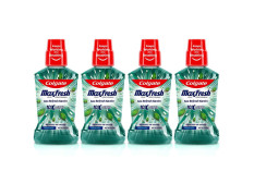 Colgate Maxfresh Plax Antibacterial Mouthwash, 99% Germ Removal, 24/7 Fresh Breath - 1000ml (250ml X4), (Fresh Mint)