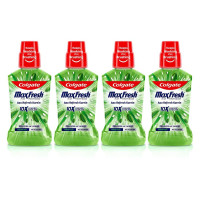 Colgate Maxfresh Plax Antibacterial Mouthwash, 99% Germ Removal, 24/7 Fresh Breath - 1000ml (Pack of 250ml X4), (Fresh Tea)
