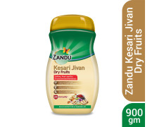 Zandu Kesari Jivan Dry Fruits Chyawanprash 900g, For 2X Immunity, Builds Energy, Strength and Stamina, Improves Vitality and Vigour