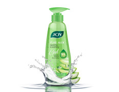 Joy Pure Aloe Vera Gel for Face & Body (300ml) with Natural Moisturisers & Pro Vitamin B5 | 99% Pure Aloe Gel for Hydrating Dry & Damaged Skin | Non Sticky & Quick Absorbing