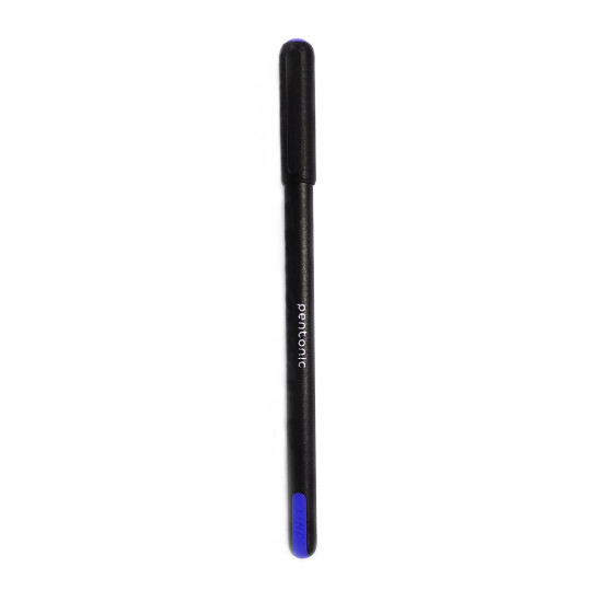 Pentonic 0.7mm Ball Point Pen Blister Pack | Black Body | Black & Blue Ink | Set of 10 Pens