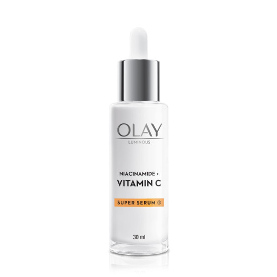 Olay Vitamin C Face Serum with Niacinamide l Even Glow & Smooth Texture l Normal, Oily, Dry & Combination Skin l Parabens & Sulphate-free l 30ml