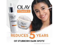 Olay Vitamin C Face Serum with Niacinamide l Even Glow & Smooth Texture l Normal, Oily, Dry & Combination Skin l Parabens & Sulphate-free l 30ml